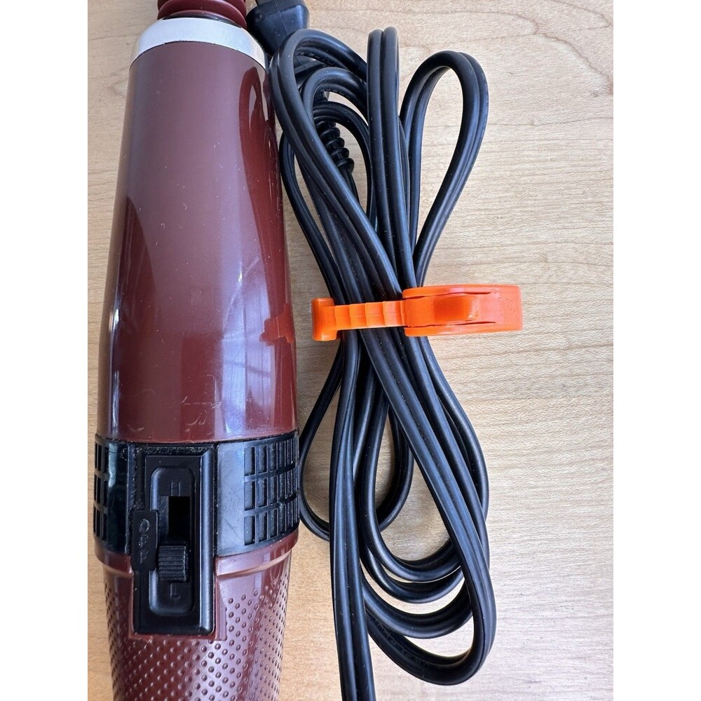Vintage Oster Model 217A Handheld Personal Massager Burgundy Japan 11" - Picture 5 of 6
